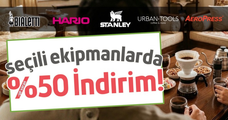 KahhveCom 2026 Bayram Yüzde 50 Ekipman Banner