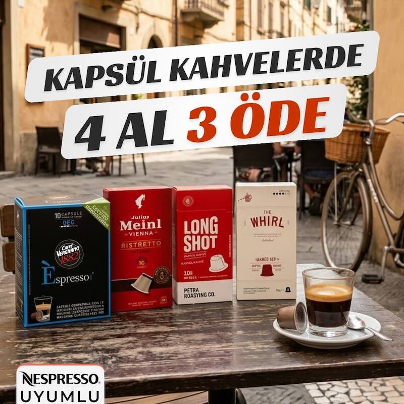 Kapsül Kahveler 4 al 3 öde